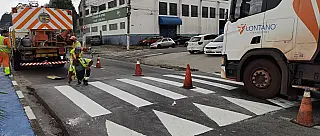 Prosseguem trabalhos de recuperação e sinalização de ruas