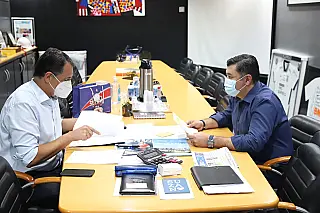 Ashiuchi se reúne com deputado federal Marco Bertaiolli