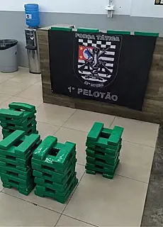 Homem é preso e mais de 70 quilos de maconha são apreendidos em Mogi