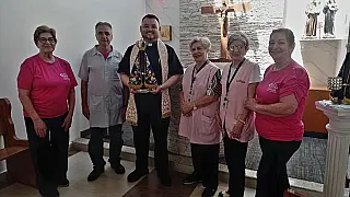 Imagem peregrina de Nossa Senhora Aparecida visita Santa Casa de Mogi