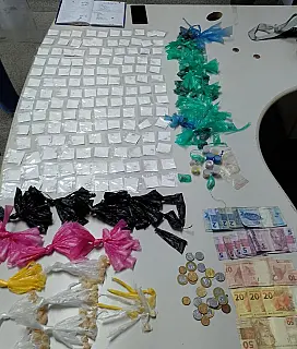 Homem é preso com mais de 300g de drogas em Itaquá