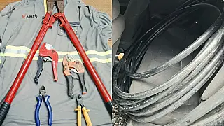 Polícia Militar prende dois suspeitos de furtar 20 metros de fios de cobre em Suzano