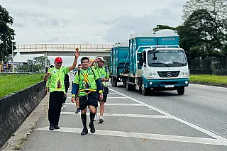 Grupo de romeiros de Suzano percorre até 140 km até Aparecida